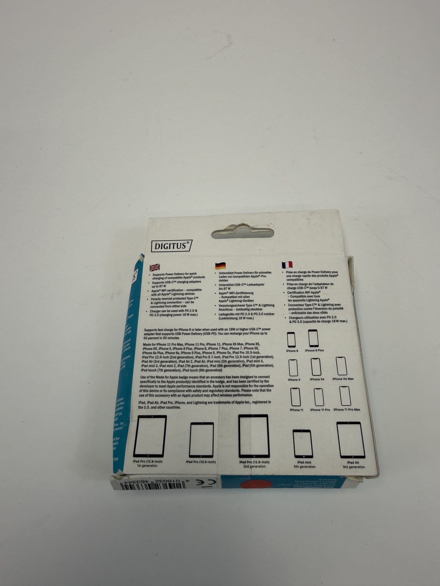 DIGITUS USB-C į Lightning įkrovimo kabelis, 1 m