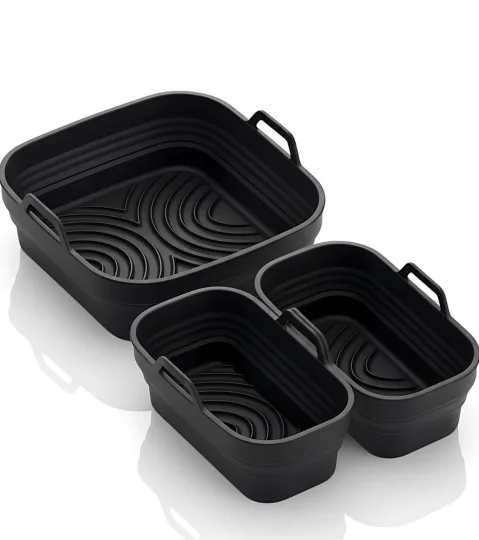 FRITTI 3 silicone molds for air fryer, 21 × 21 cm and 21 × 10 cm