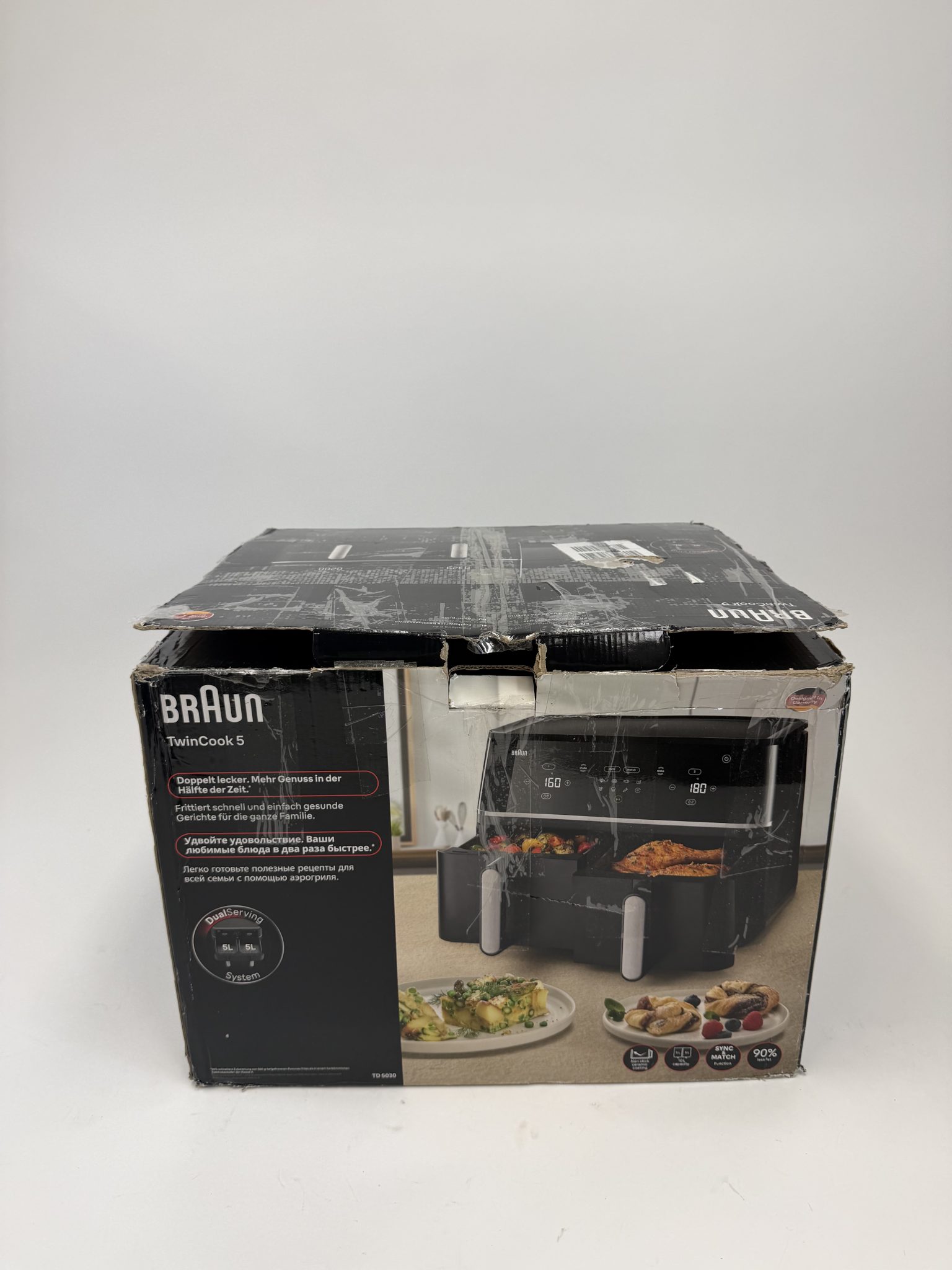 Braun TwinCook 5 TD5030IBK karšto oro gruzdintuvė, 10 l