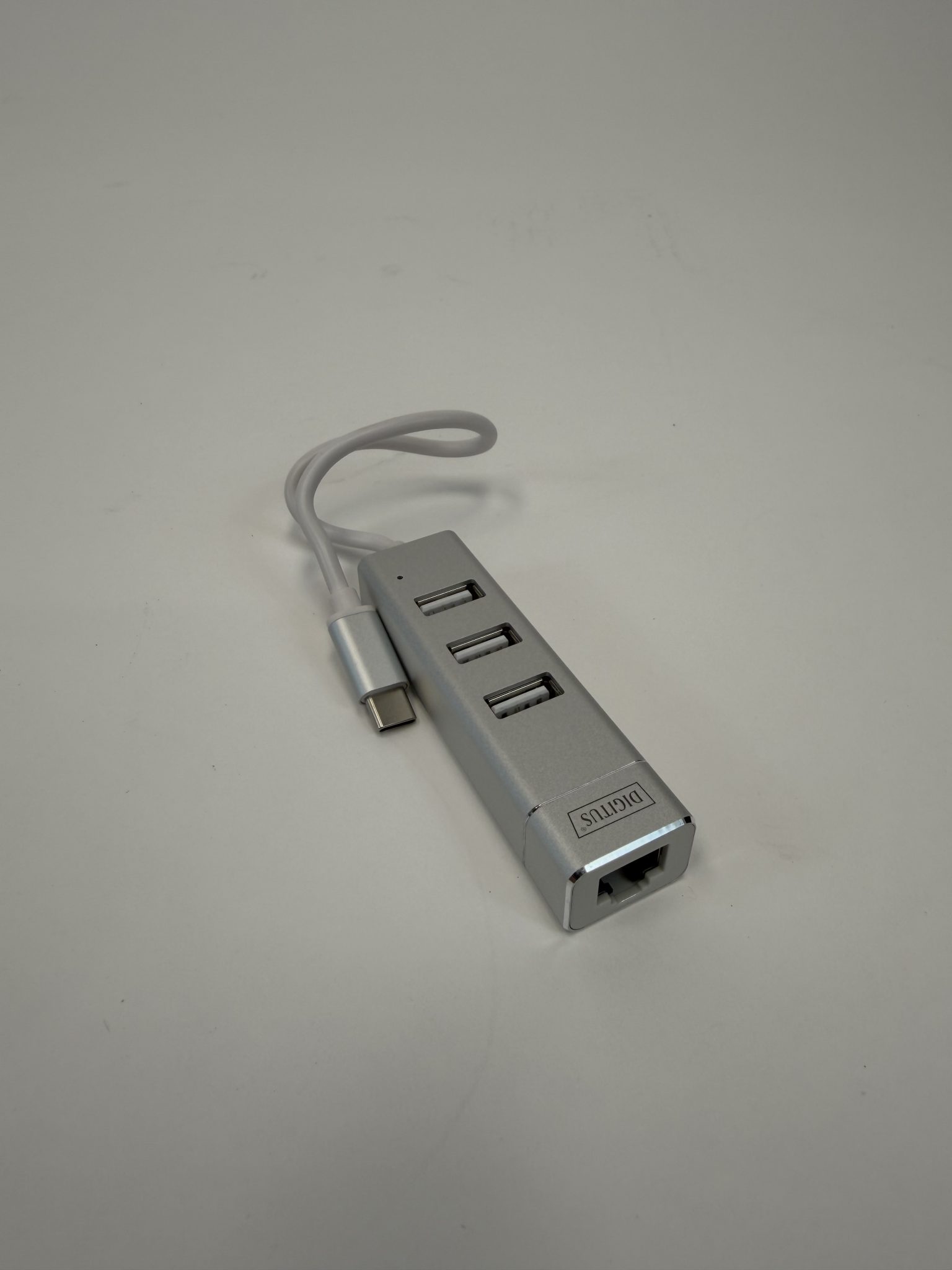 Digitus USB-C šakotuvas su LAN adapteriu