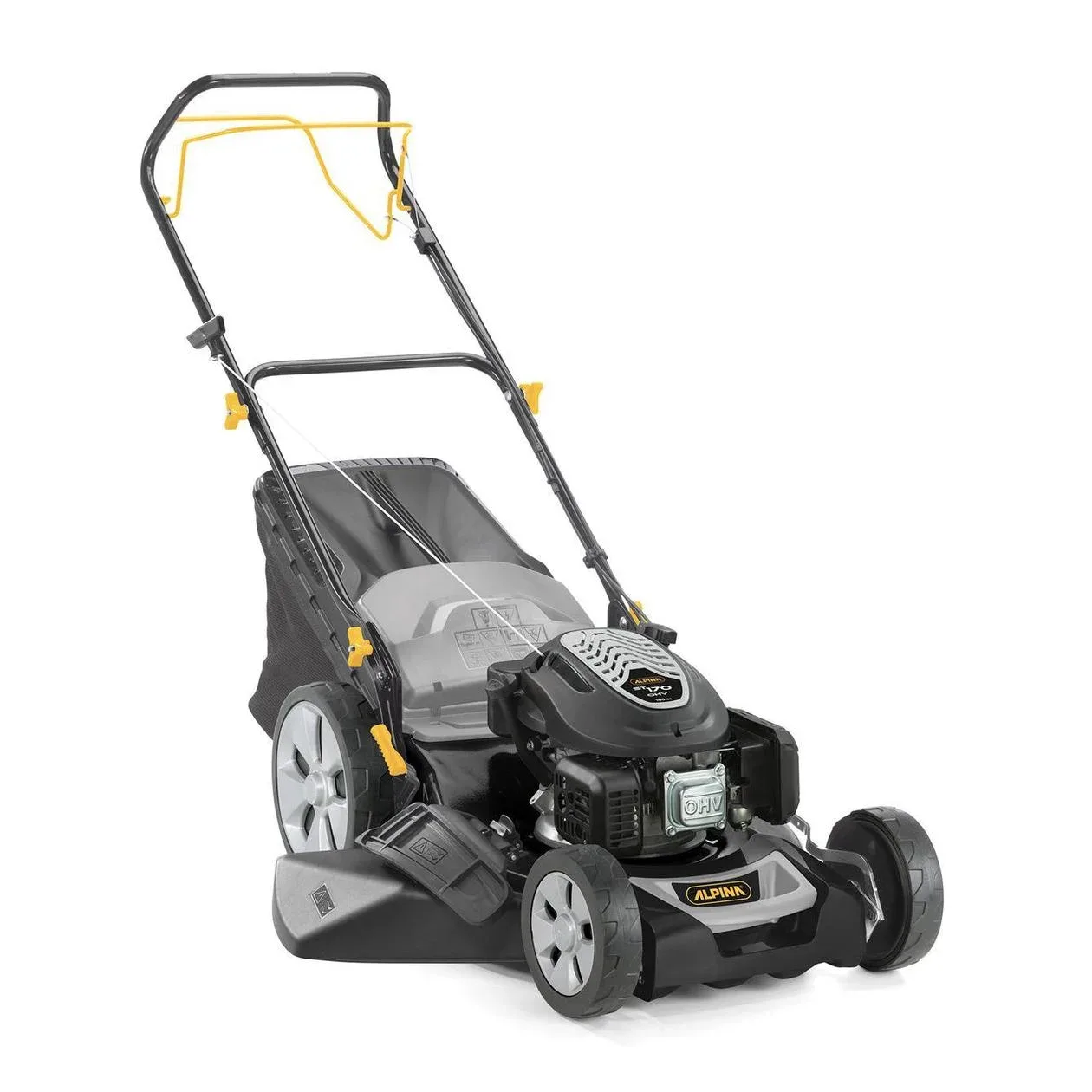 Alpina self-propelled petrol lawn mower