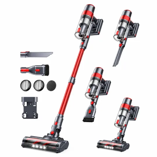 SunSare cordless vacuum cleaner, 450 W, with LED display