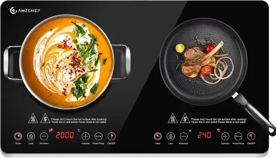 AMZCHEF two-burner induction hob, 3500 W