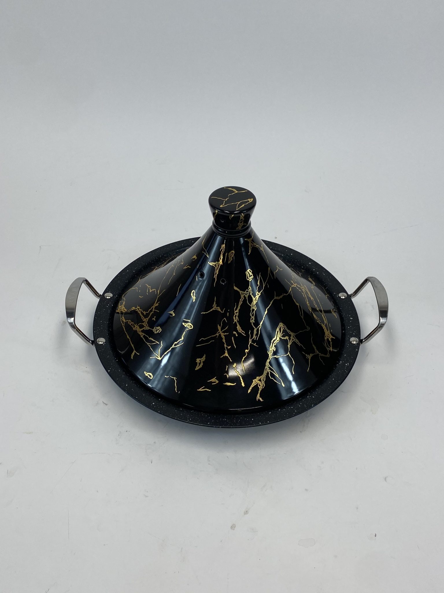 Royal Swiss tajine puodas, 32 cm, juodas su aukso spalvos detalėmis