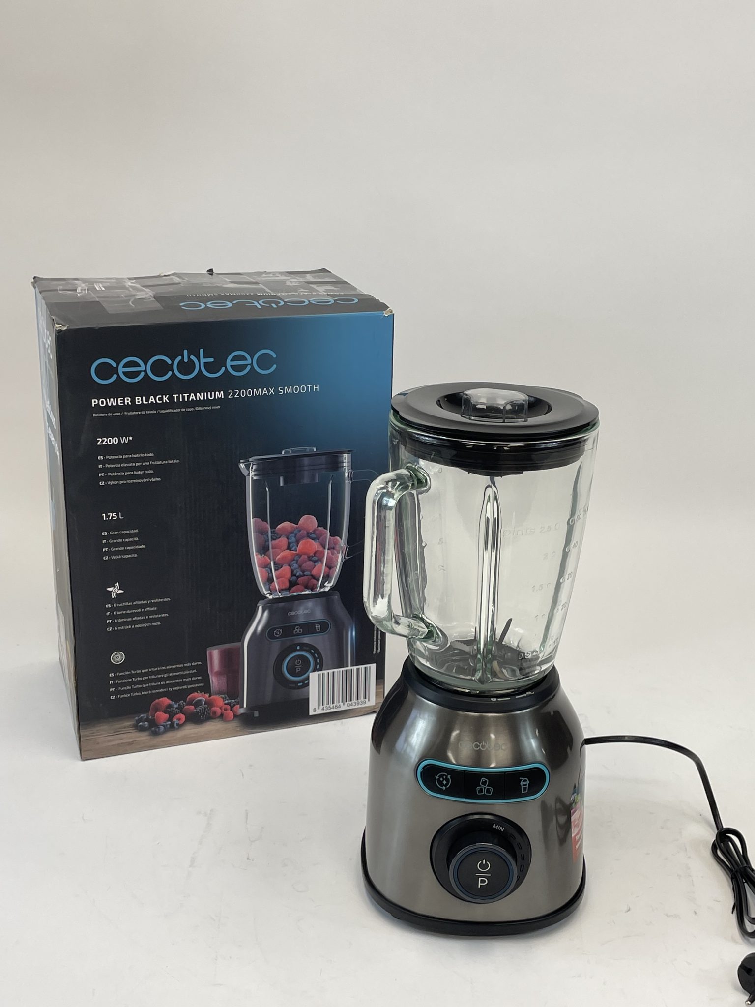 CECOTEC Power Black Titanium 2200MAX Smooth trintuvas