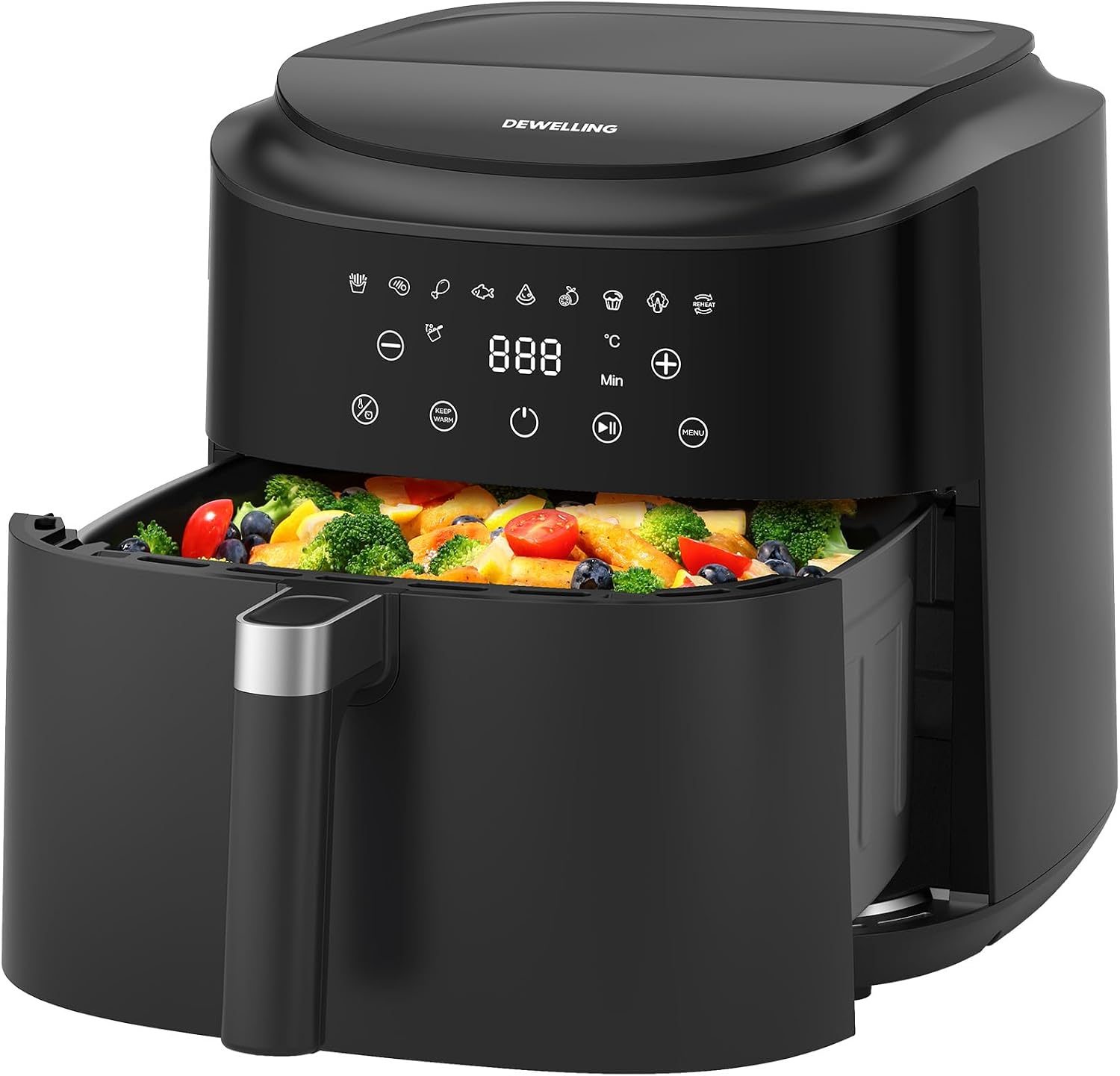 Dewelling XXL hot air fryer 9 l, 2350 W