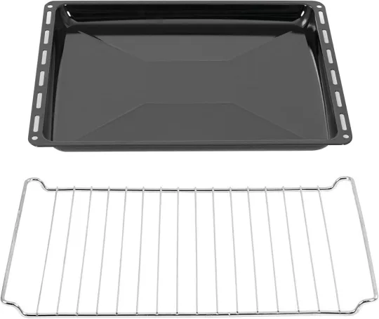 ICQN enamelled oven tray and rack set 45.5 x 37.5