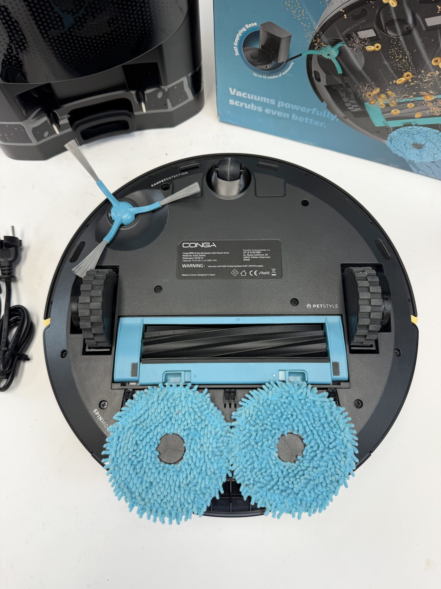 Cecotec Conga 9990 AI Spin Revolution Ultra Power Home robotas siurblys