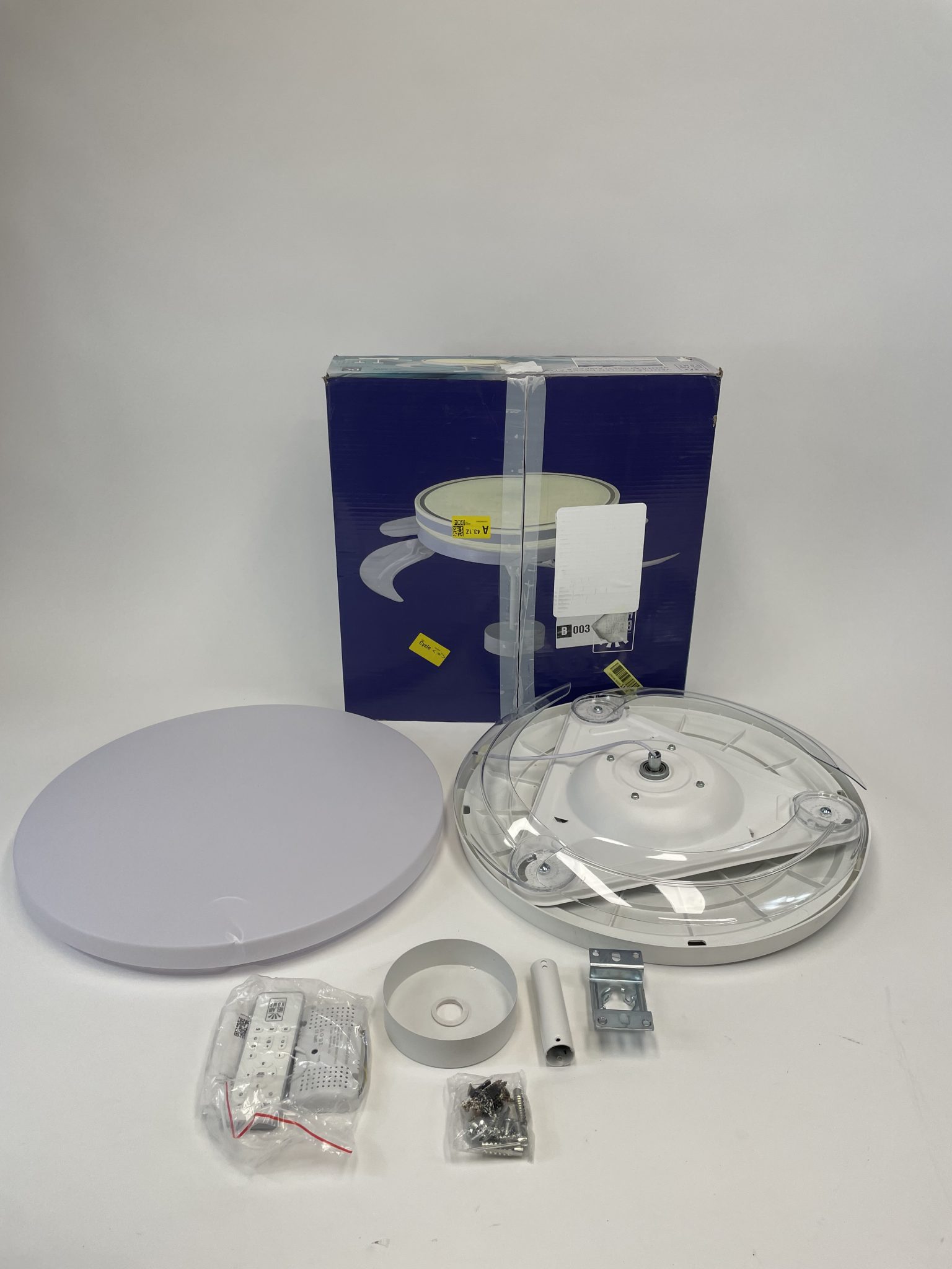 BEL AIR HOME ARES lubinis ventiliatorius su LED