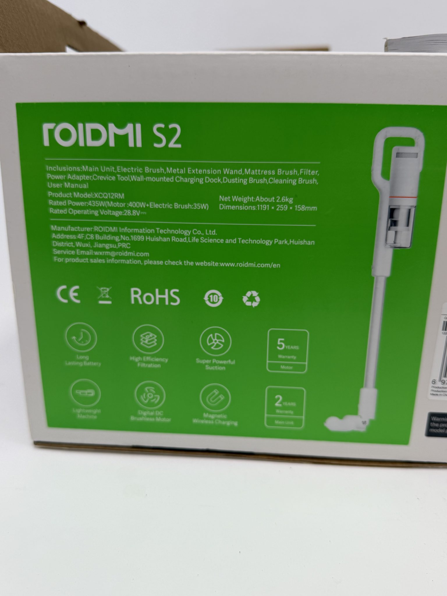 Roidmi S2 dulkių siurblys