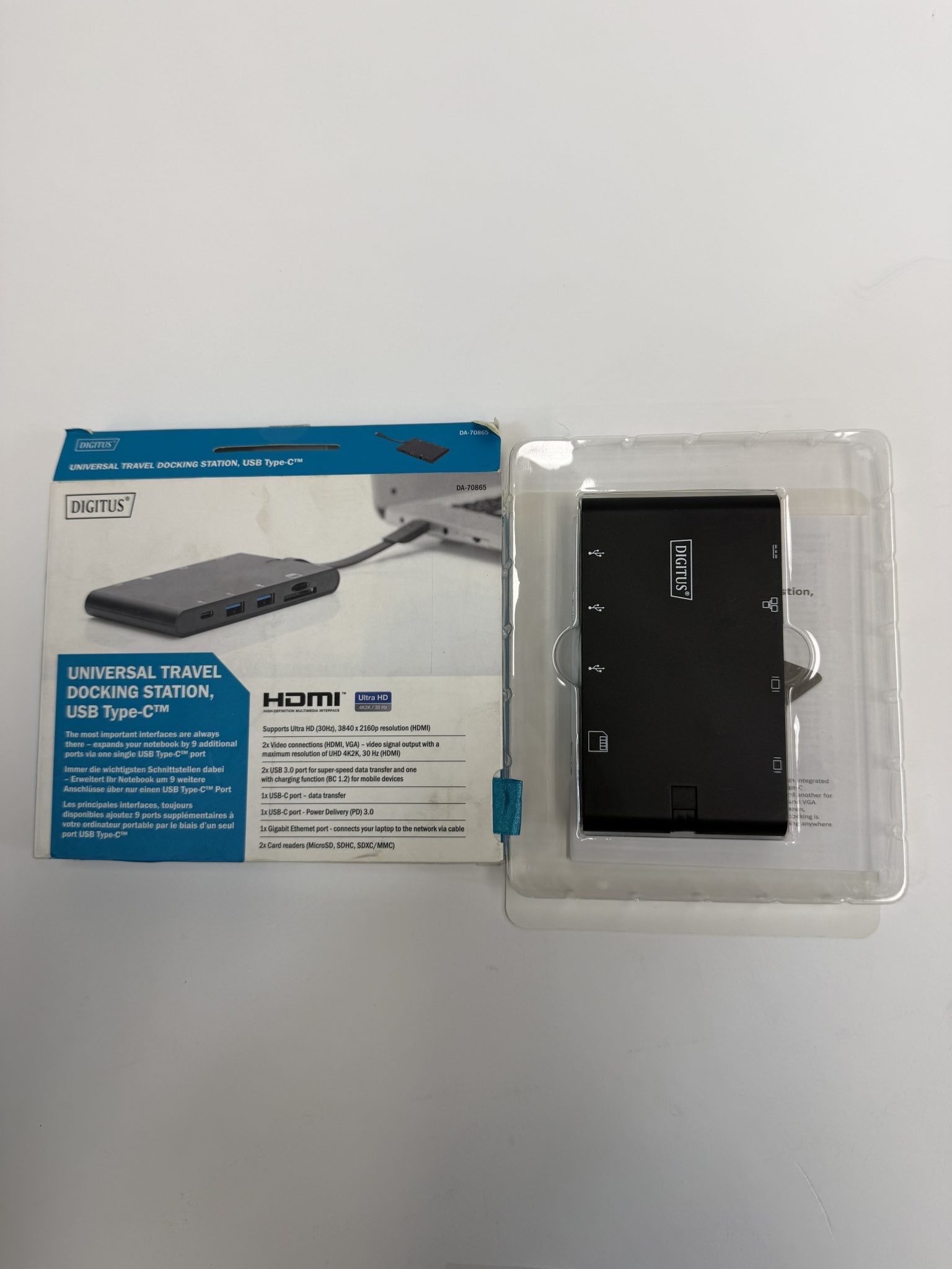 Digitus USB-C dokavimo stotelė 9-PORT